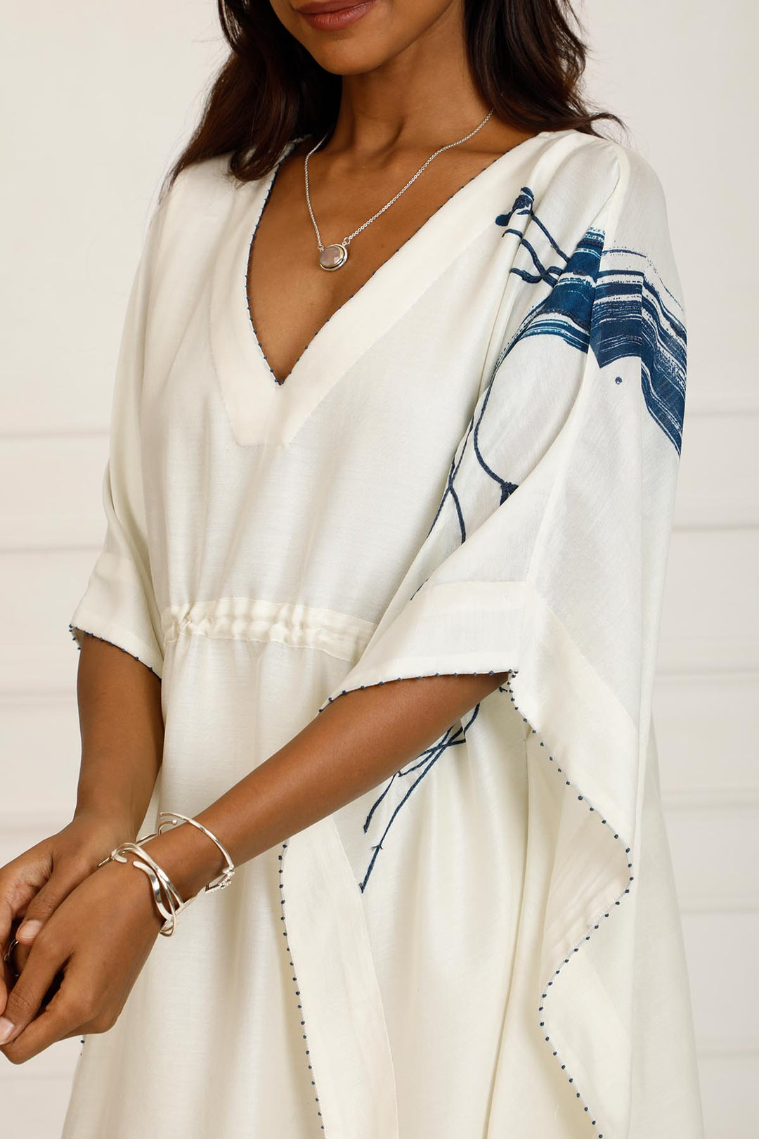 Indigo Kaftan Dress