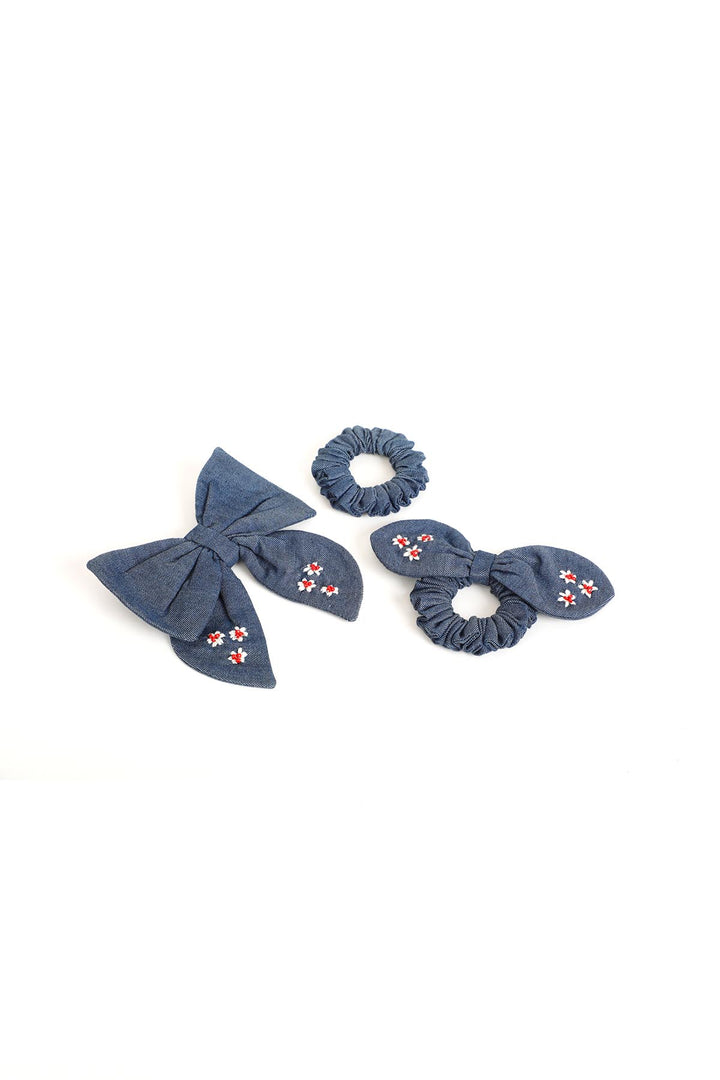 3 PACK FABLE BOW & FEMALE  HAIR SCRUNCHIES