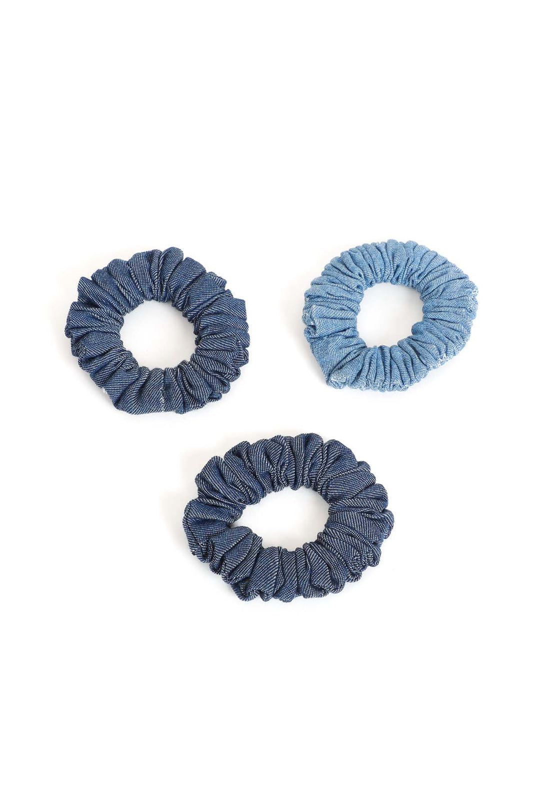 3 PACK FEMALE DENIM SCRUNCHIES