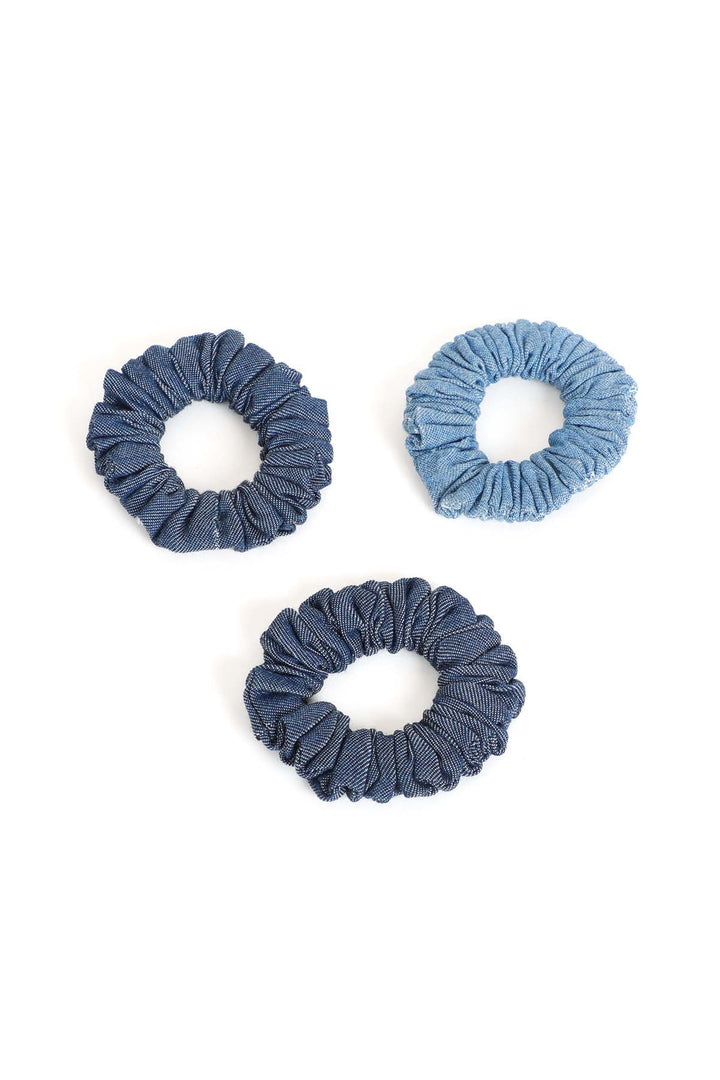 3 PACK FEMALE DENIM SCRUNCHIES