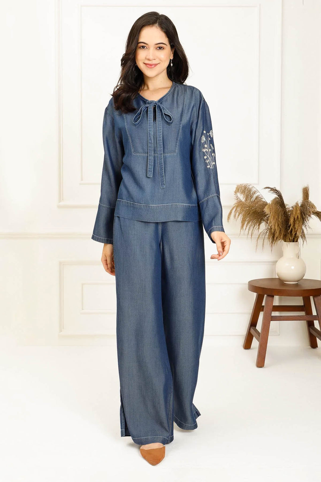 DENIM SAILOR BLOUSE