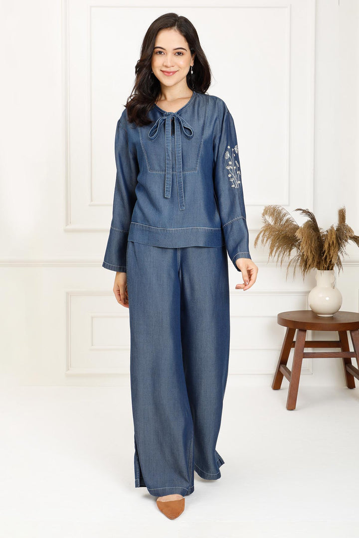 DENIM SAILOR BLOUSE