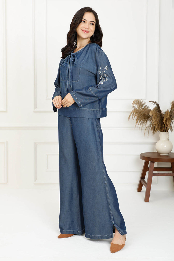 DENIM SAILOR BLOUSE
