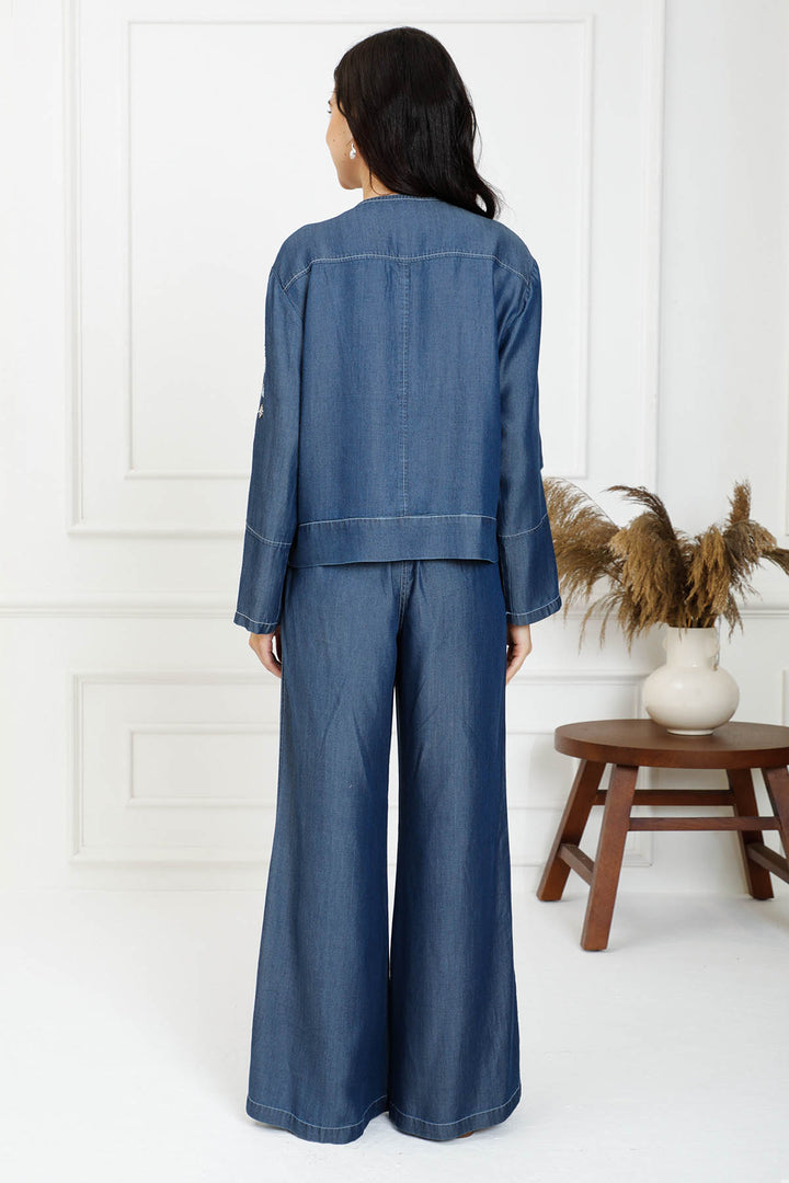 DENIM SAILOR BLOUSE