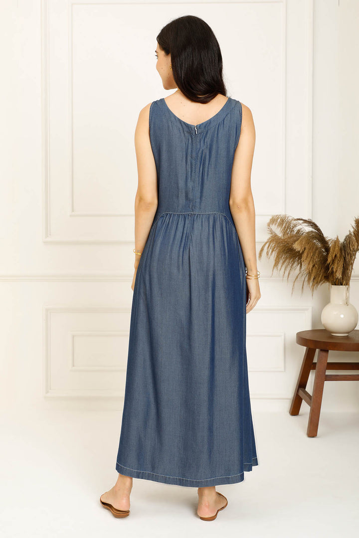 SWEETHEART NECKLINE MIDI DRESS