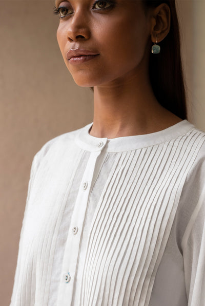 Blanco Bell Sleeves Dress
