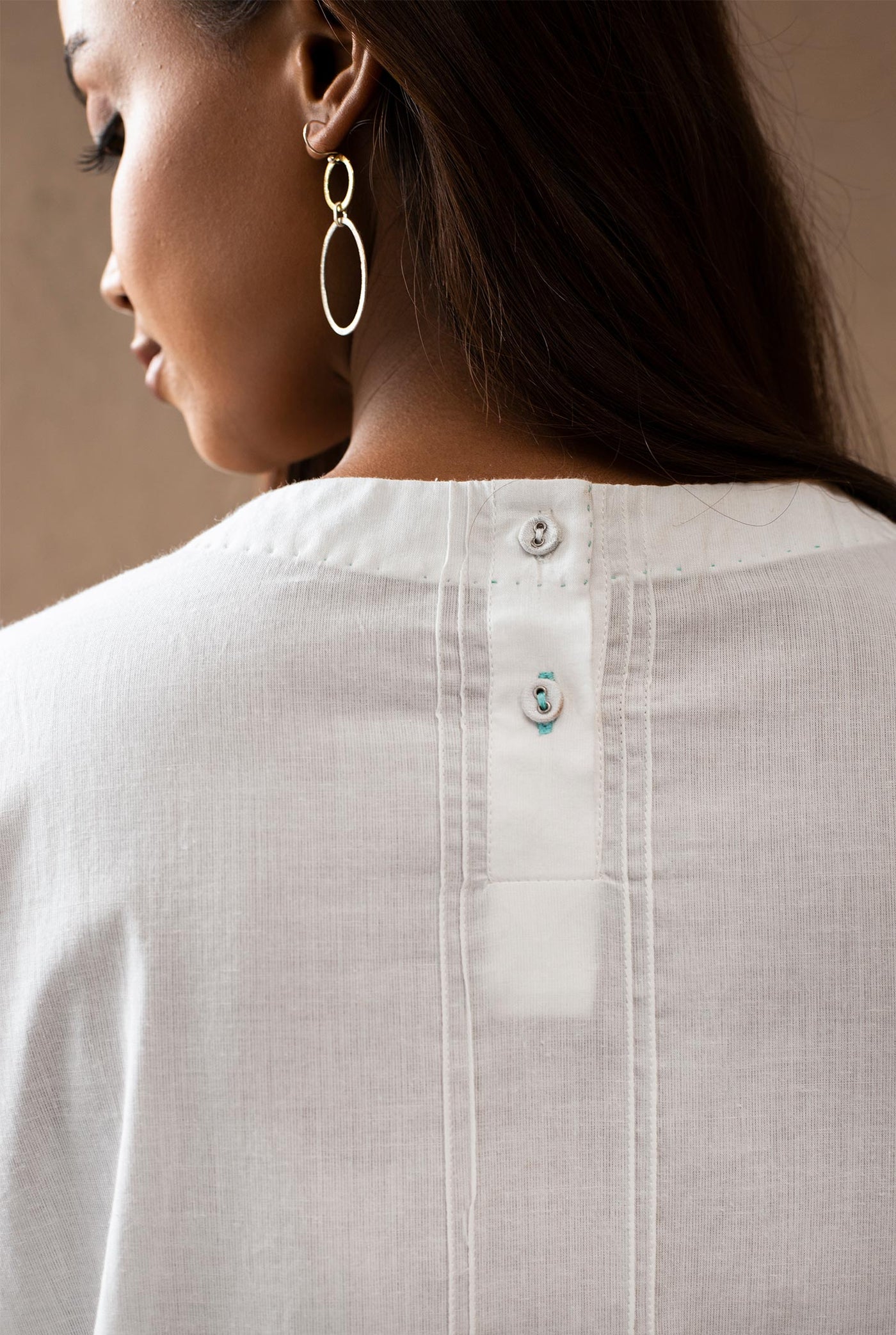 Blanco Pin Tuck Detail Top for women