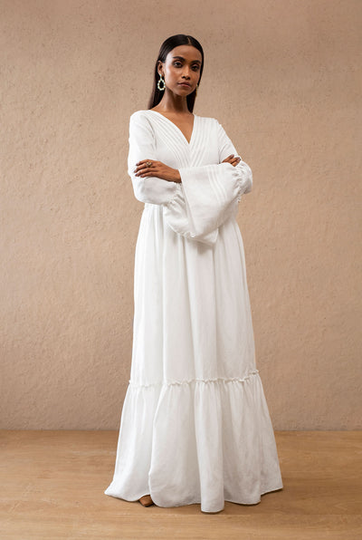 Buy Blanco Ruffled Tier Dress