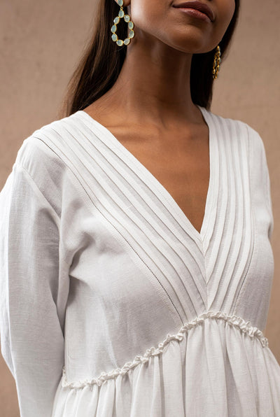 Blanco Ruffled Tier Dress for women