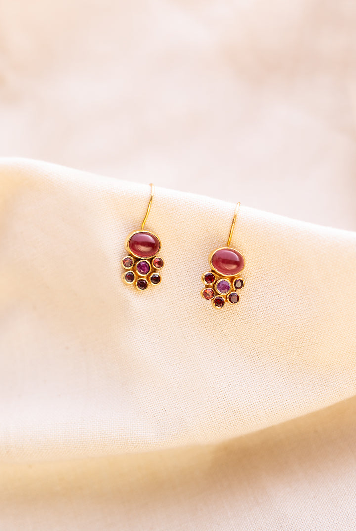 The Mystical Ruby Earrings