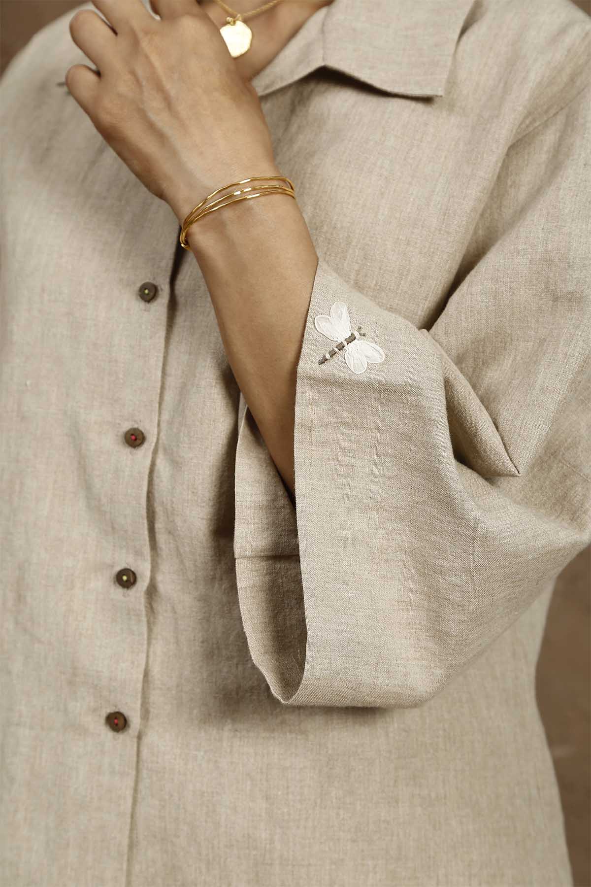 Terra Button Down Boxy Shirt