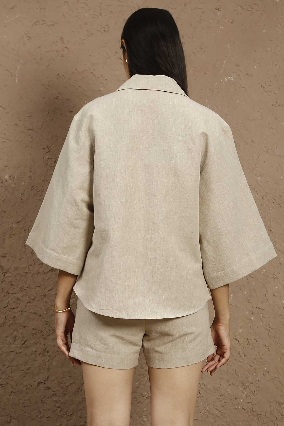 Terra Button Down Boxy Shirt