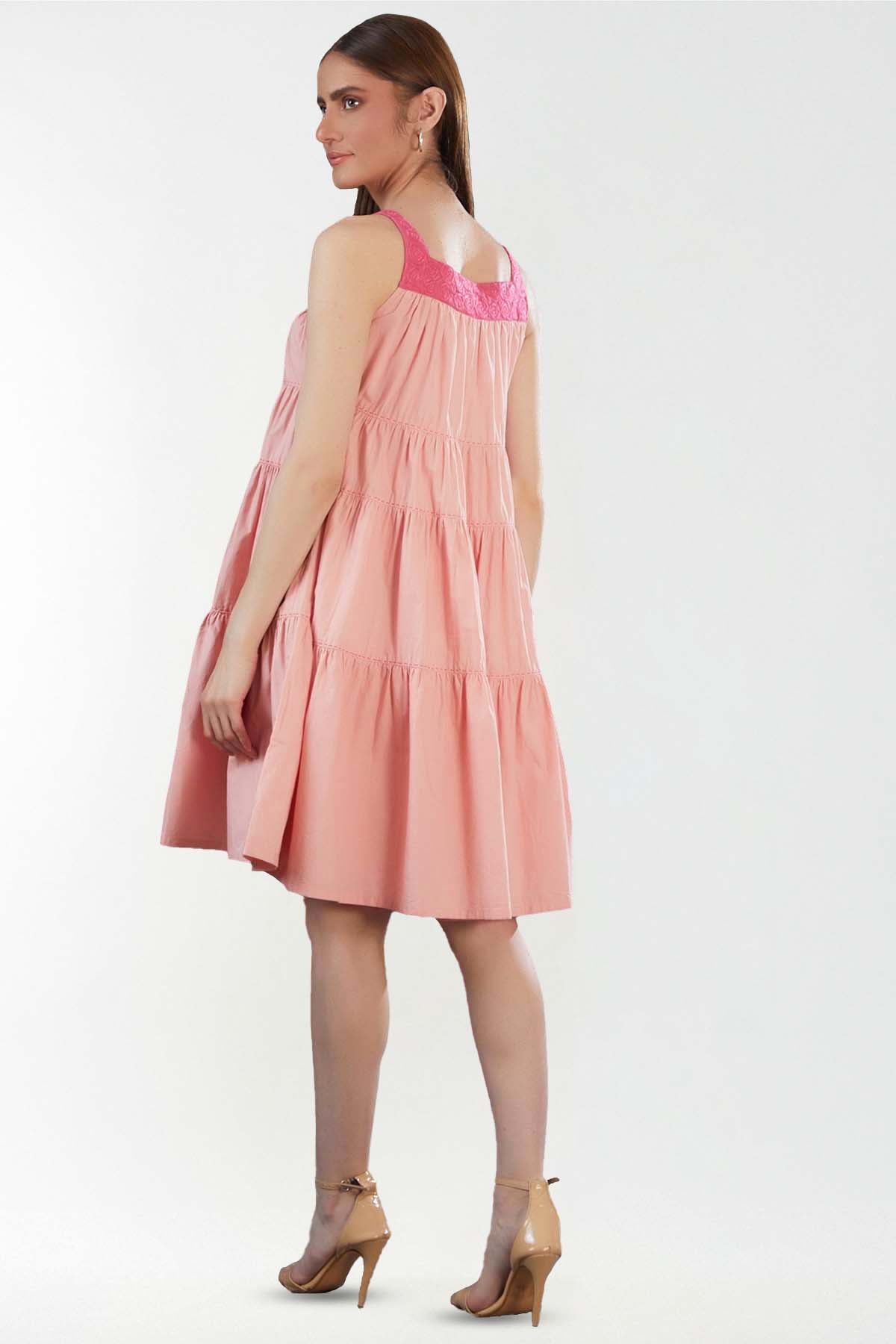 Blush Layered Mini Dress