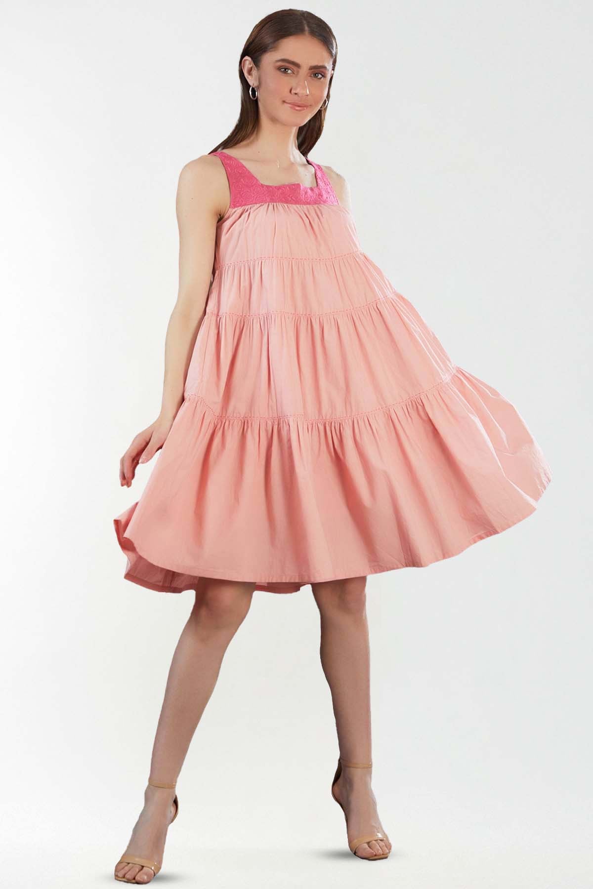 Blush Layered Mini Dress