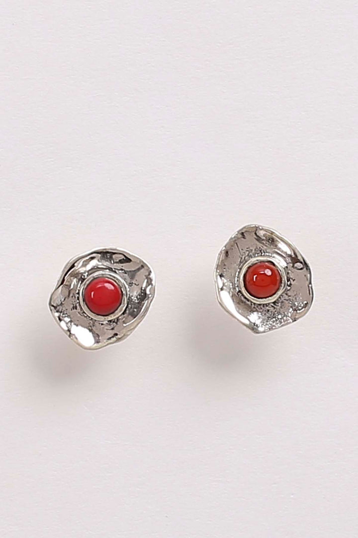 Red Coral Earrings