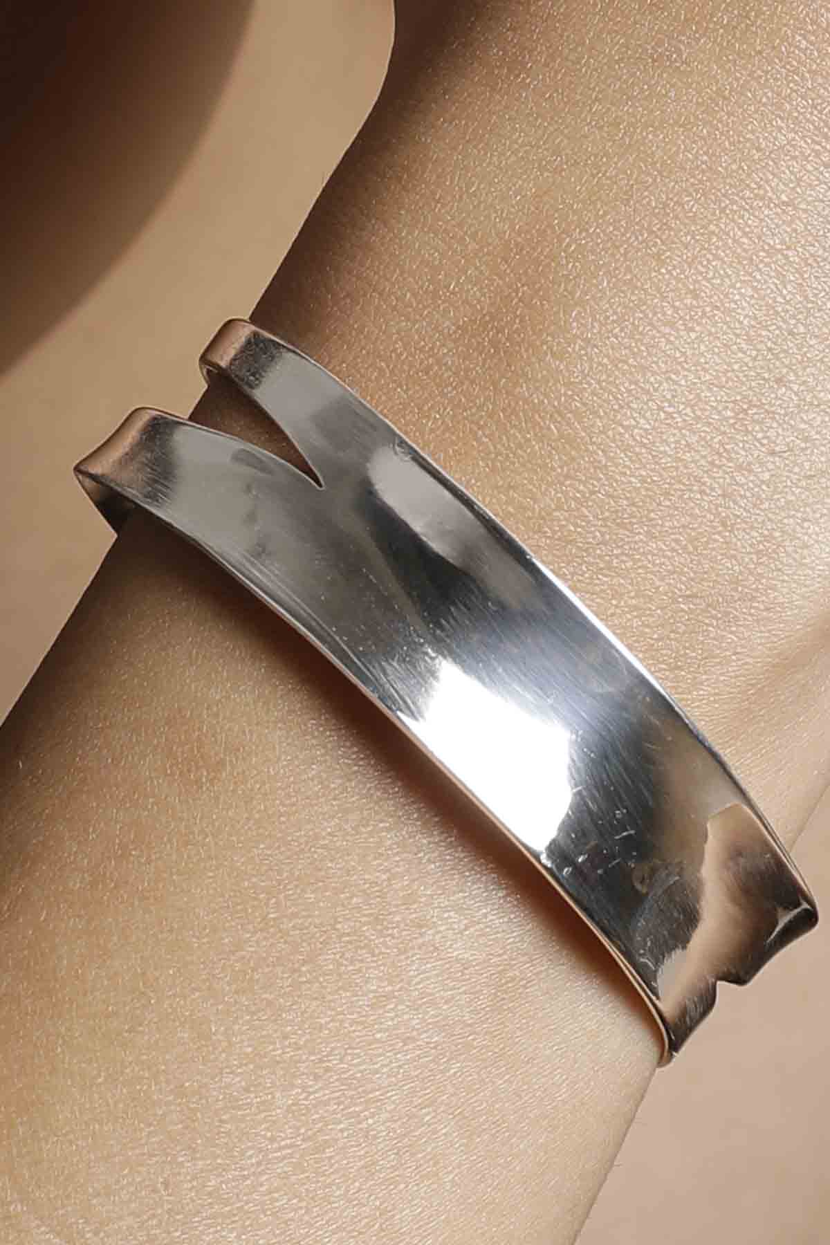 The Silver Staple Bracelet