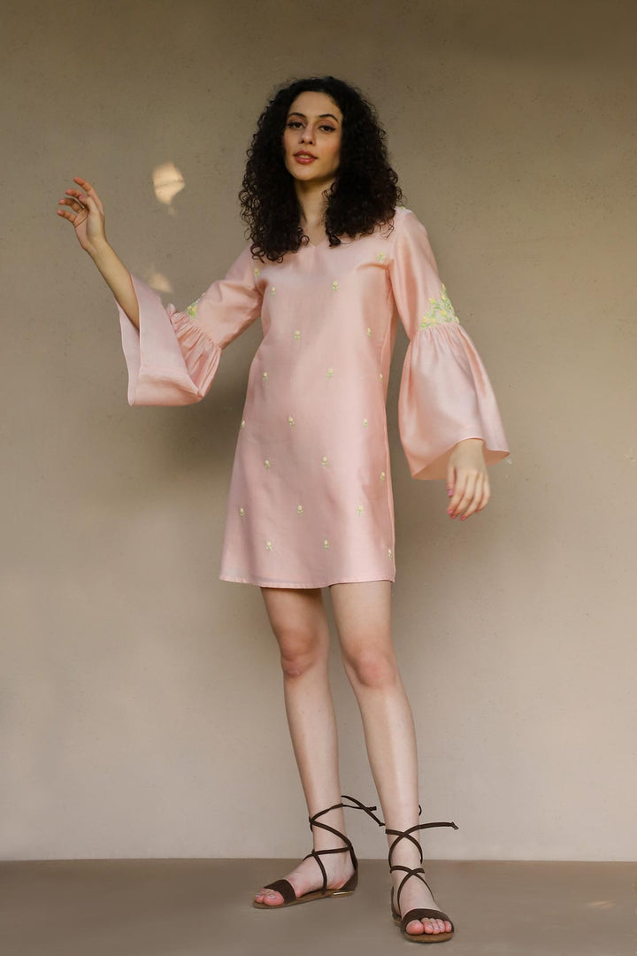 April Pink Short Dress