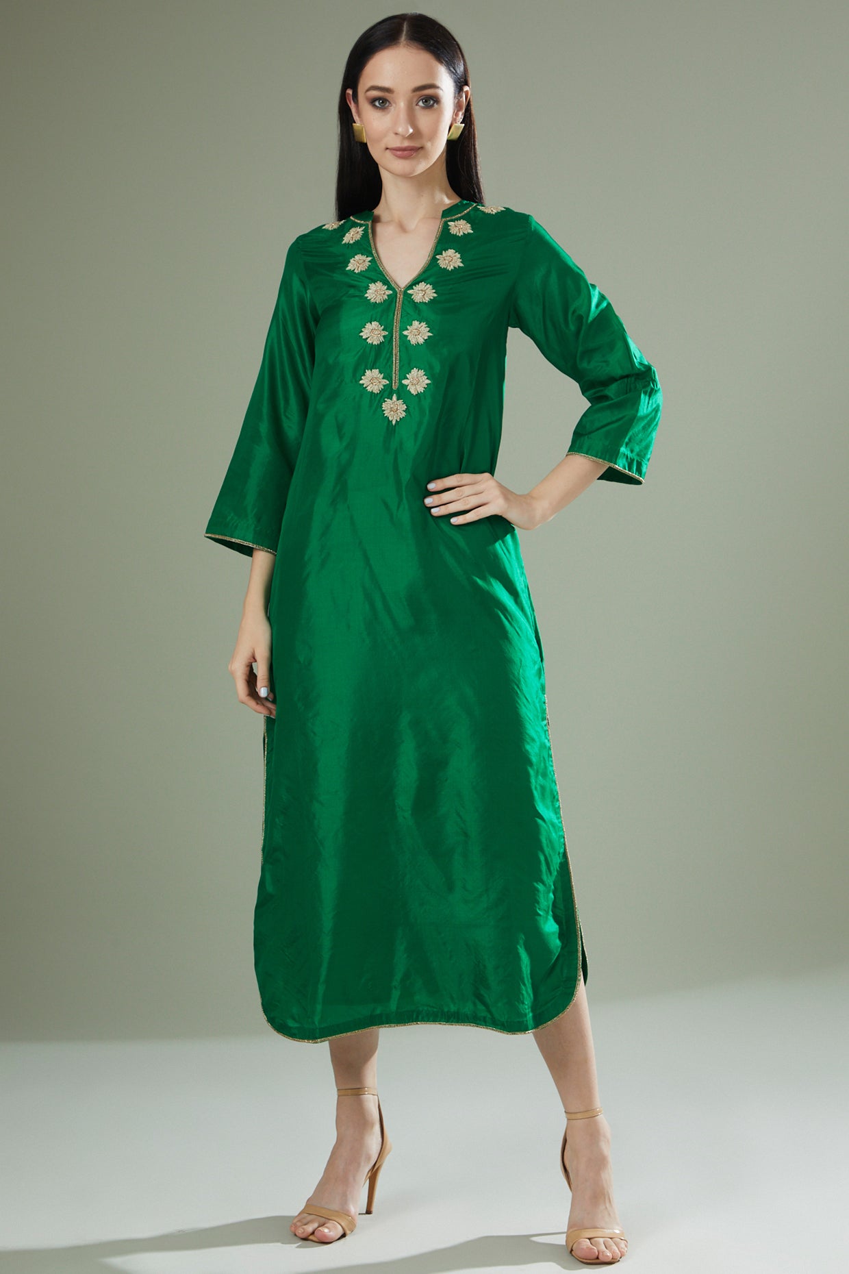 Emerald Fusion Long Kurta