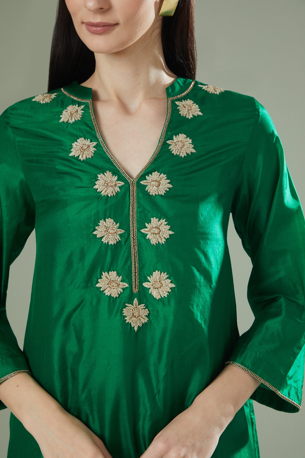 Emerald Fusion Long Kurta